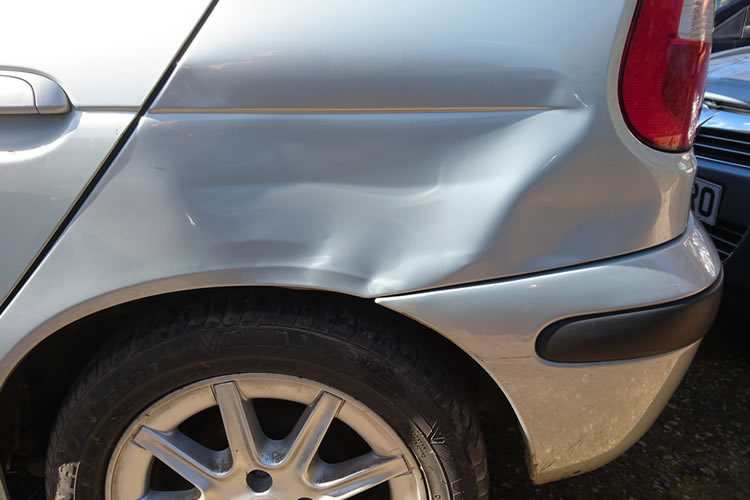 Renault Scenic Dented Bodywork before Paintless Dent Removal